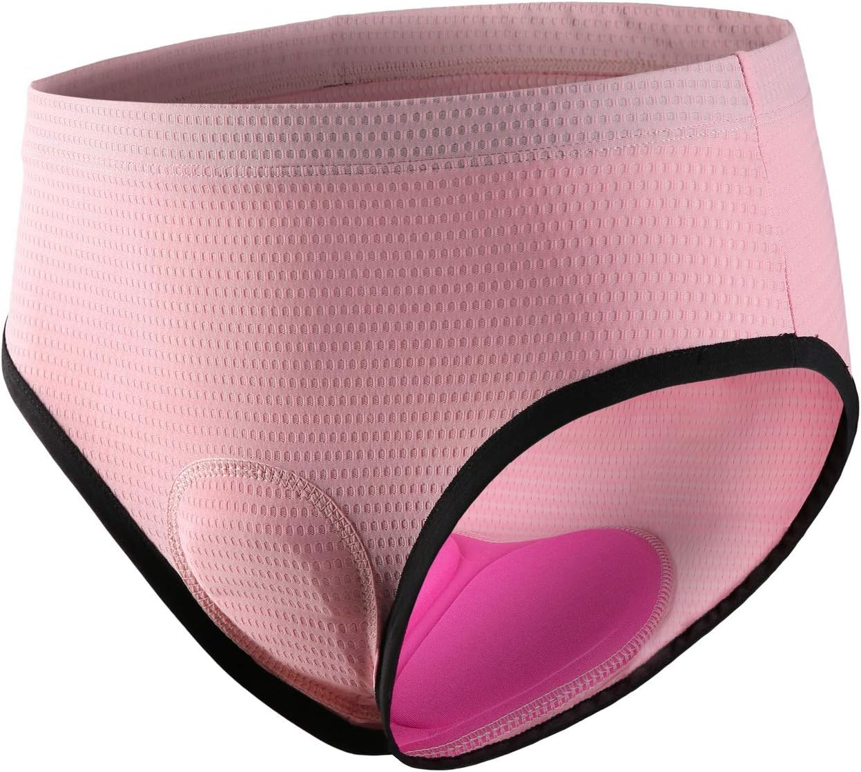 beroy Women Cycling Shorts Underwear,Ladies Bike Shorts with Padding(XLPink)