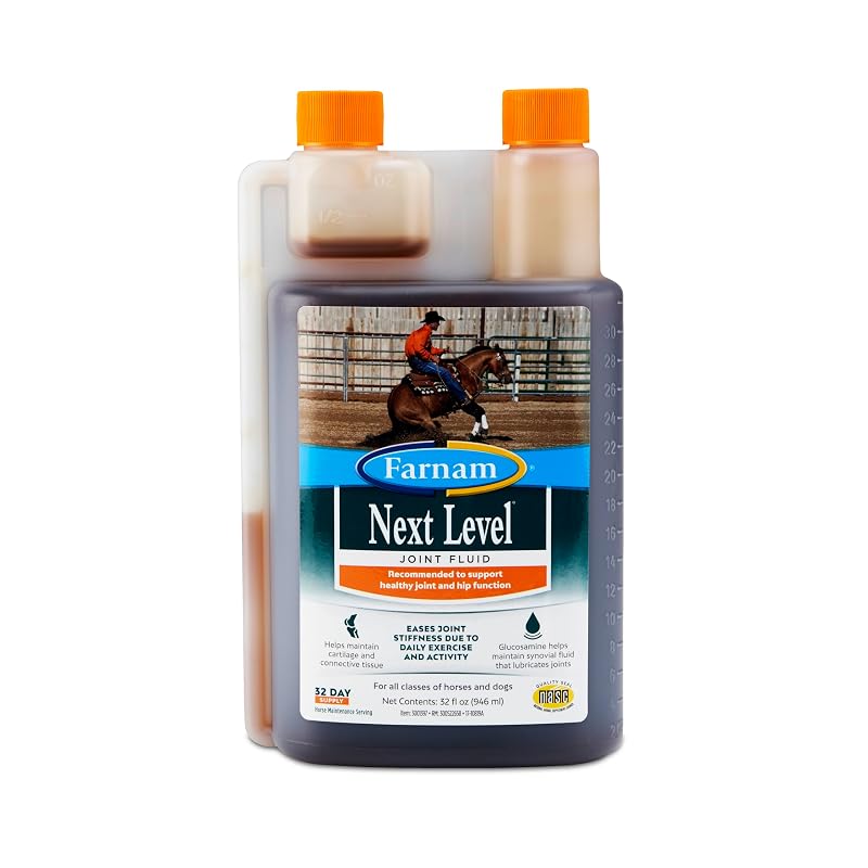 Suplemento líquido para equinos e cães Farnam Next Level Joint Fluid, 960 mL