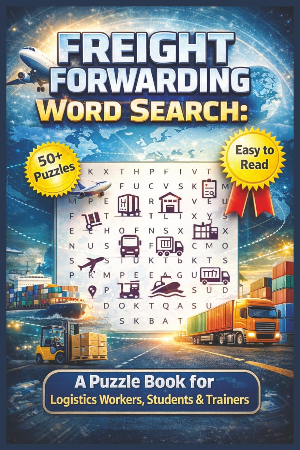 Freight Forwarding Word Search: A Puzzle Book for Logistic Workers, Students & Trainers: A Unique Vocabulary Builder for Supply Chain Professionals, ... Events (English Word Search Puzzle Books)