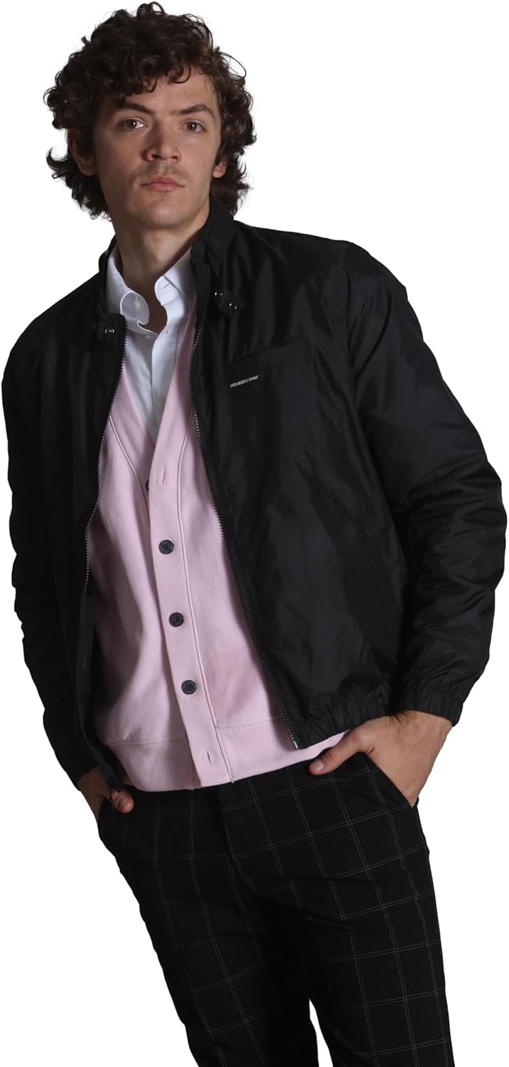 Members Only Men's Windbreaker Packable Jacket, Barbados Ubuy