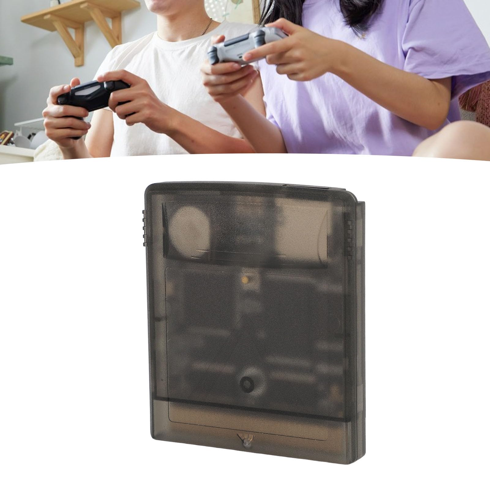 Carte Mémoire Flash 8G pour Consoles Rétro - Professional 1000 Jeux en 1, Cartouche de Sauvegarde, Noir Transparent