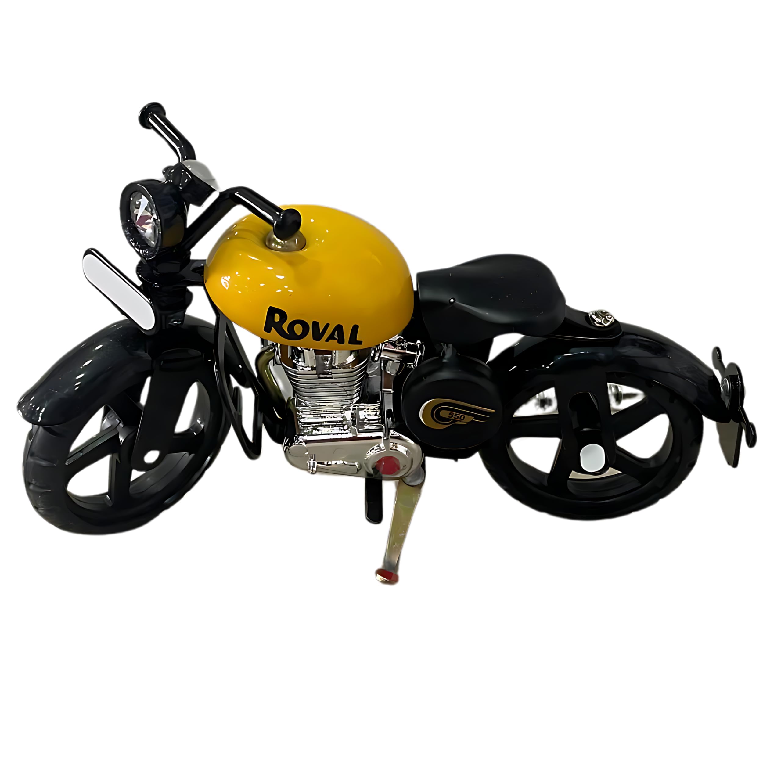 APAV Die Cast Metal Bullet Bike Motorcycle Scale Model Prototype Miniature Showpiece Toy with Side Stand for Birthday Gift I Kids I Adult(Yellow) (B0D8JFCR8P) Amazon Price History, Amazon Price Tracker