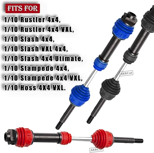 Miniatura 2 de Actualizaciones de ejes CVD para eje de transmisión 110 Slash VXL 4x4 Rustler Stampede Hoss VXL 4x4 4WD, 4 piezas de transmisión delantera y