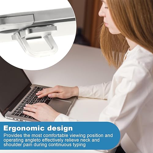 Miniatura 5 de Soporte plegable para laptop, 2 unidades, elevador de teclado de computadora portátil, autoadhesivo, plegable, para la mayoría de teclados, soporte