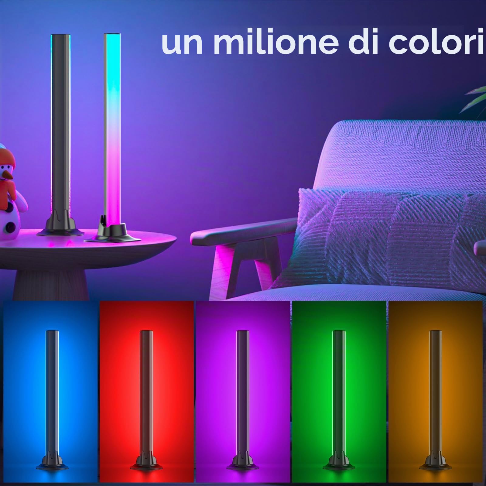 AURORIONCG Barra LED Gaming RGBIC per TV e Monitor PC — immagine 9 di 16