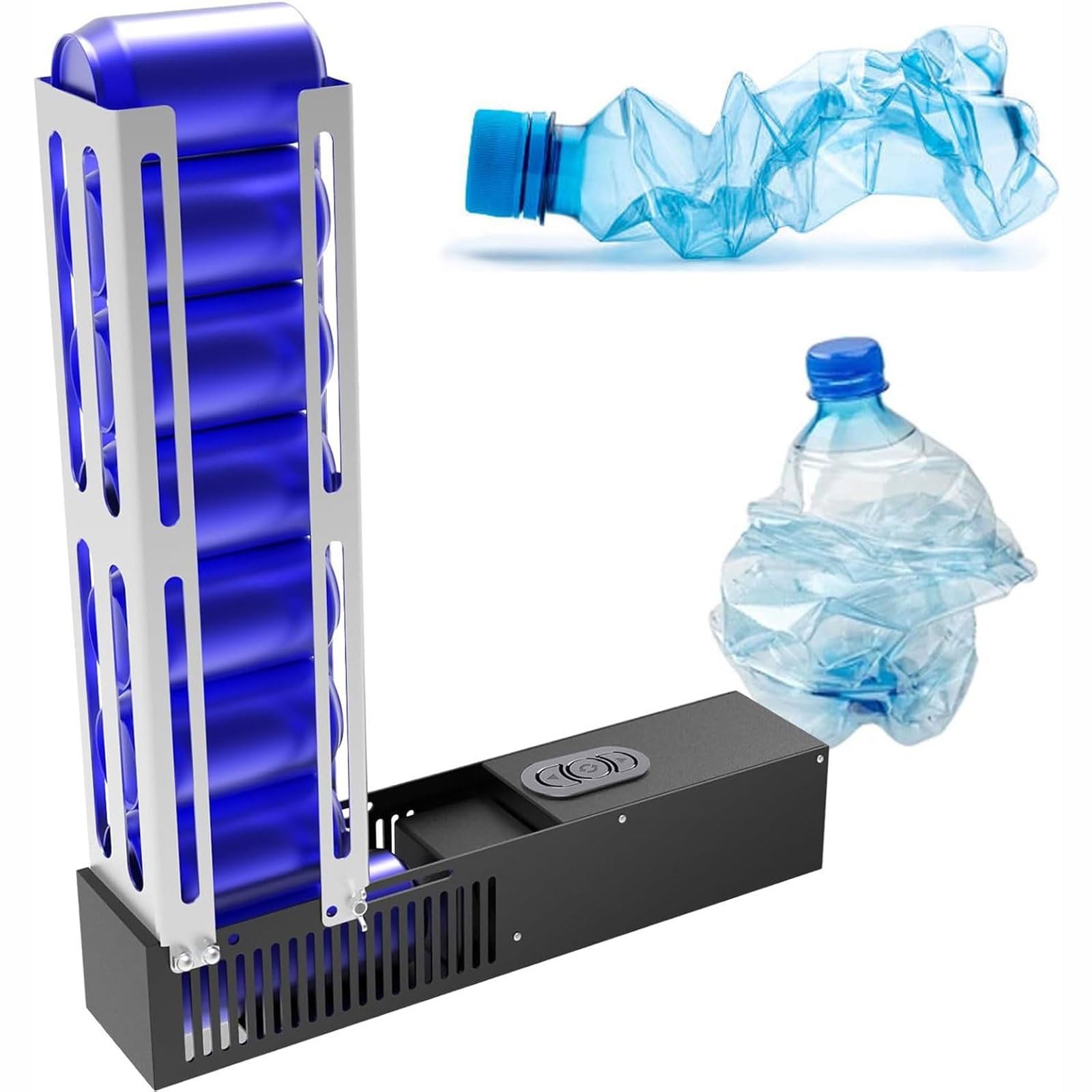 Broyeur de canettes automatique de cuisine pour vider et compacter les bouteilles en plastique