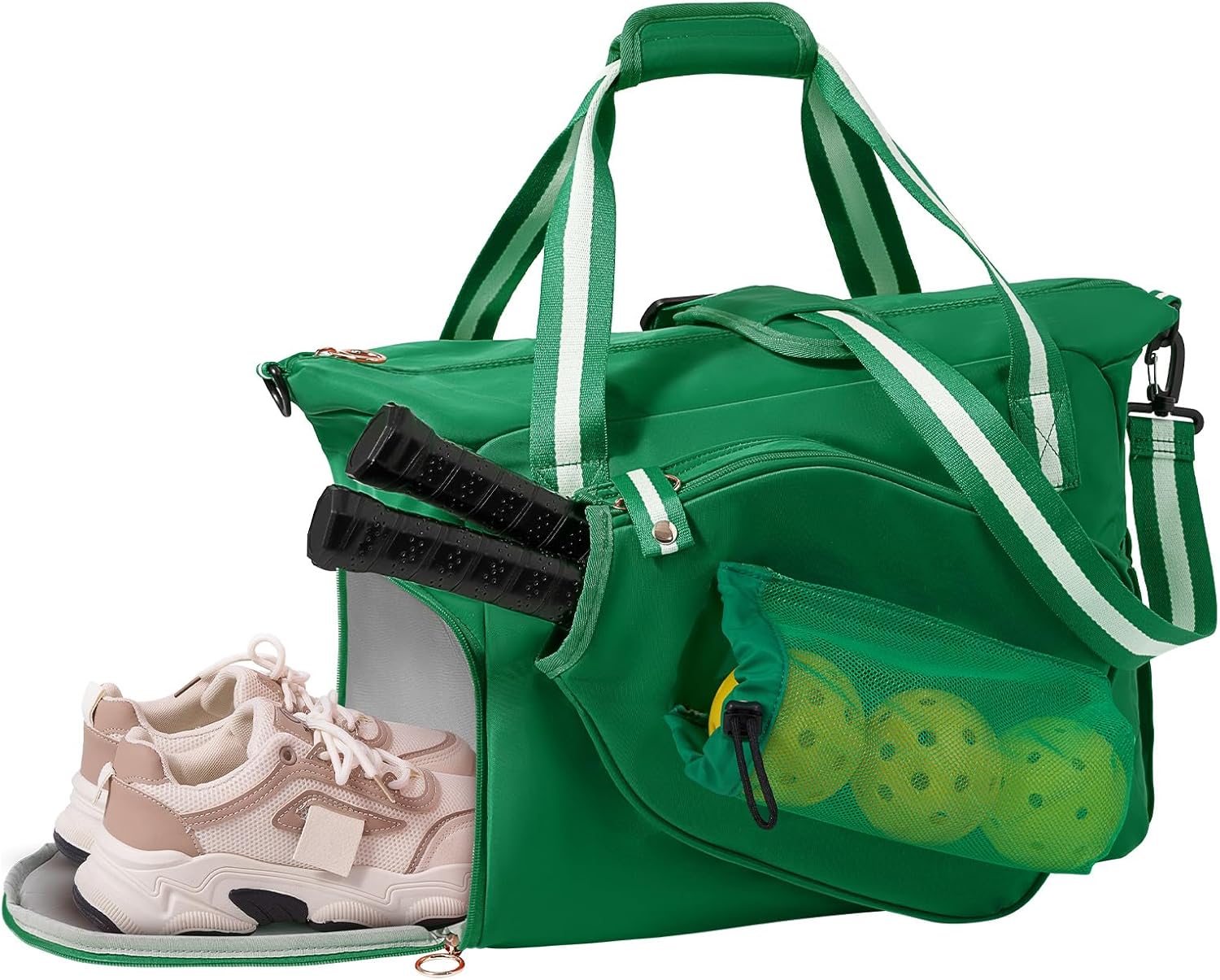 Pickleball Bag for Women Men,Pickleball Tote Bag with Shoe Compartment