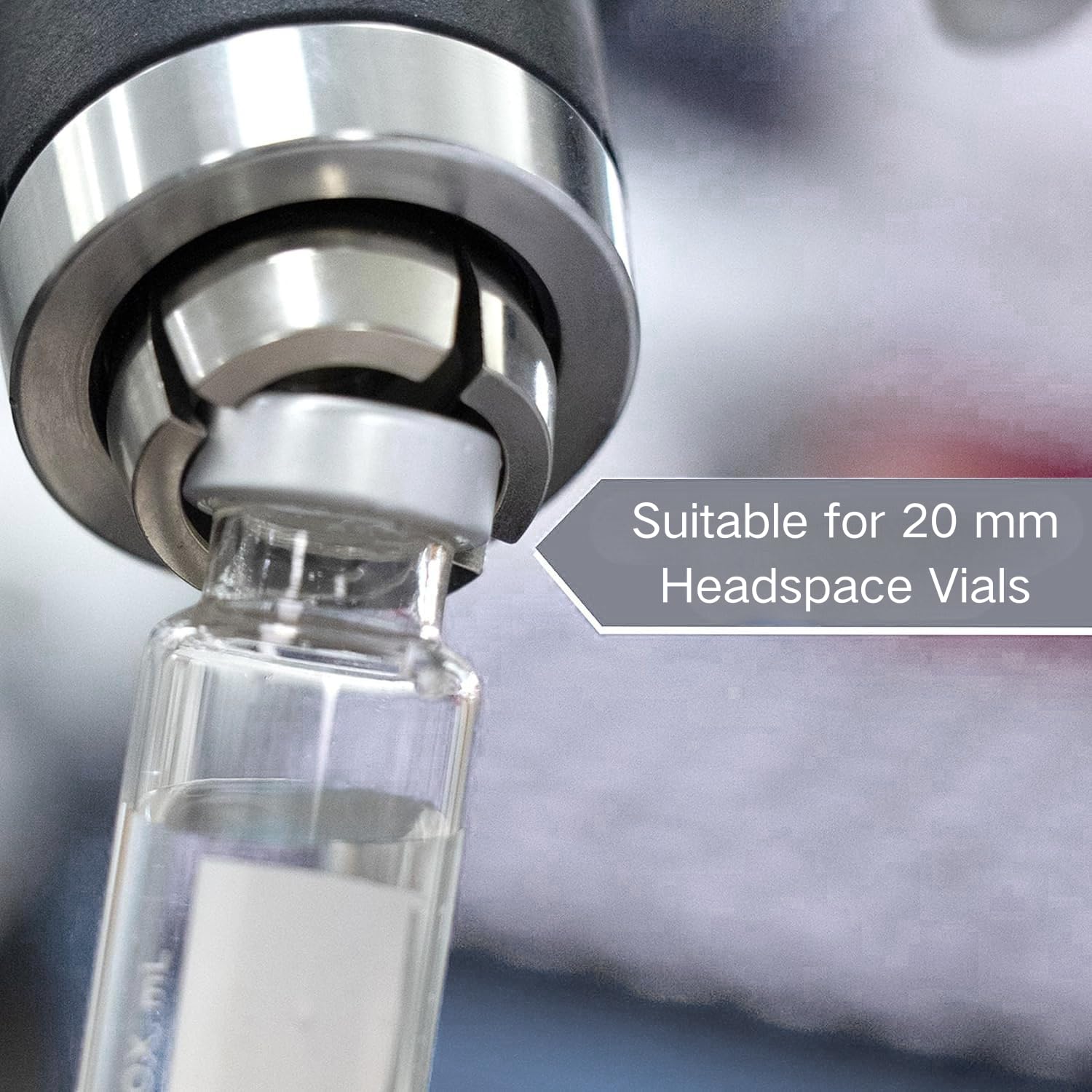J&K Scientific 20 mm Silver Open Aluminum Crimp Caps with Natural PTFE/Silicone Septum (Pack of 100)