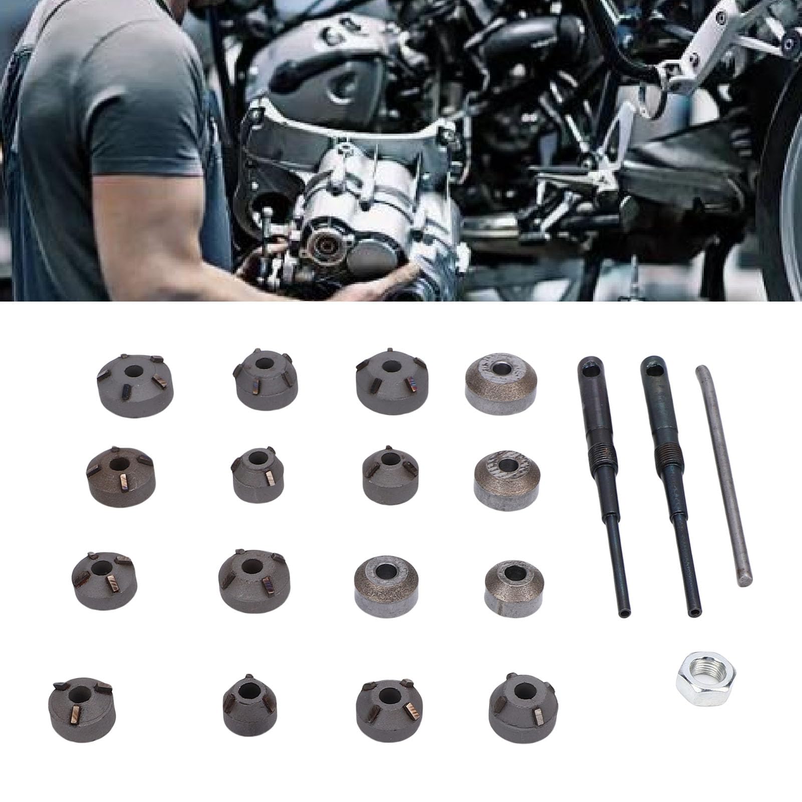 Zestaw Narzędzi do Gniazd Zaworów ze Stali Stopowej 20 do 30 Mm