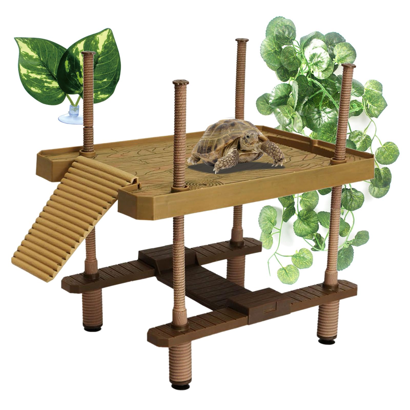 Large turtle basking platform, Turtle tank accessories, Tortoise/terrapin basking platform, Turtle dock