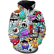 Mens Hip Hop Hoodie Street Novelty Hoodies 3d Printed Pullover Casual Sweatshirts