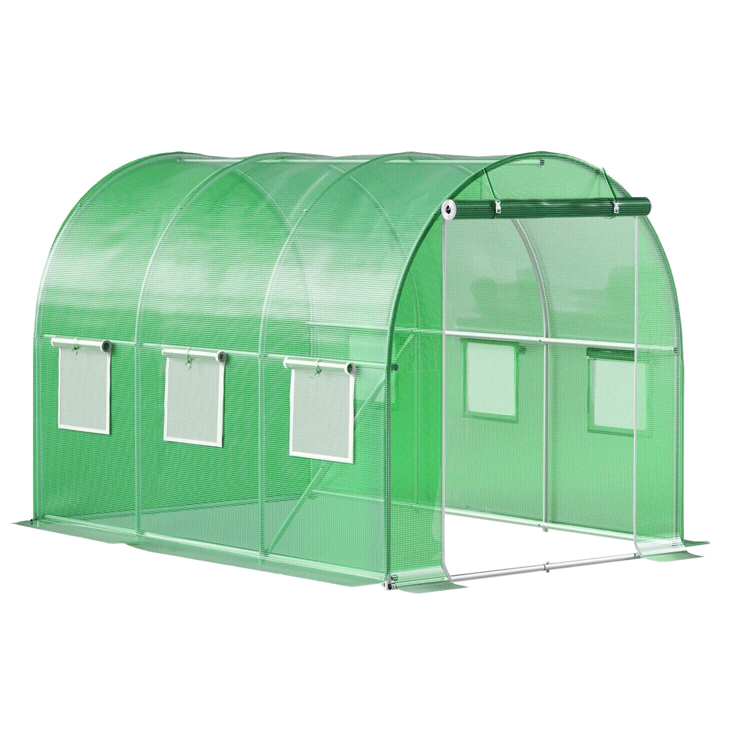 Tunel ogrodowy zielony foliowy szklarnia folia 4x2,5x2m 10m²