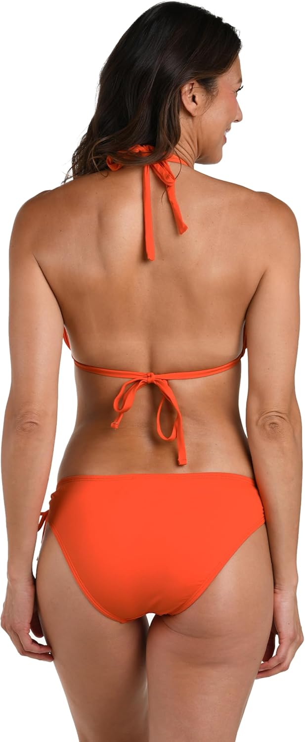 Island Goddess Rouched Halter Bikini Swimsuit Top - Image 2