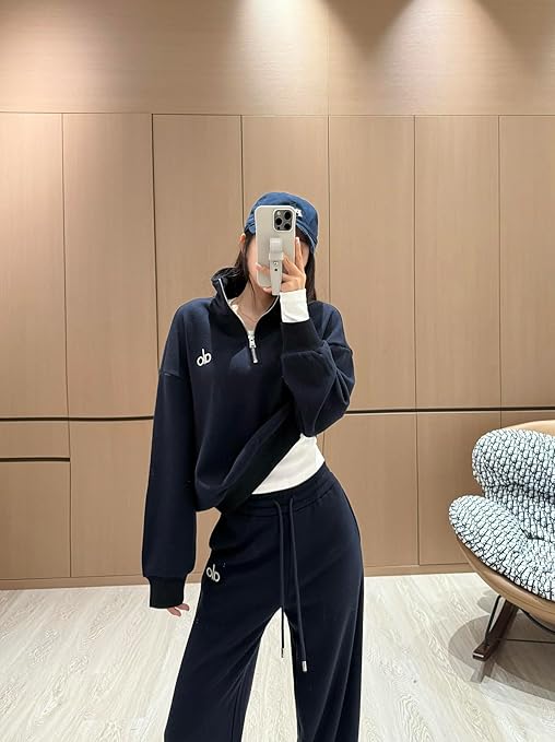 Amazon.co.jp: [MUSM] Alo スポーツウェア セットアップ, ハーフジップ