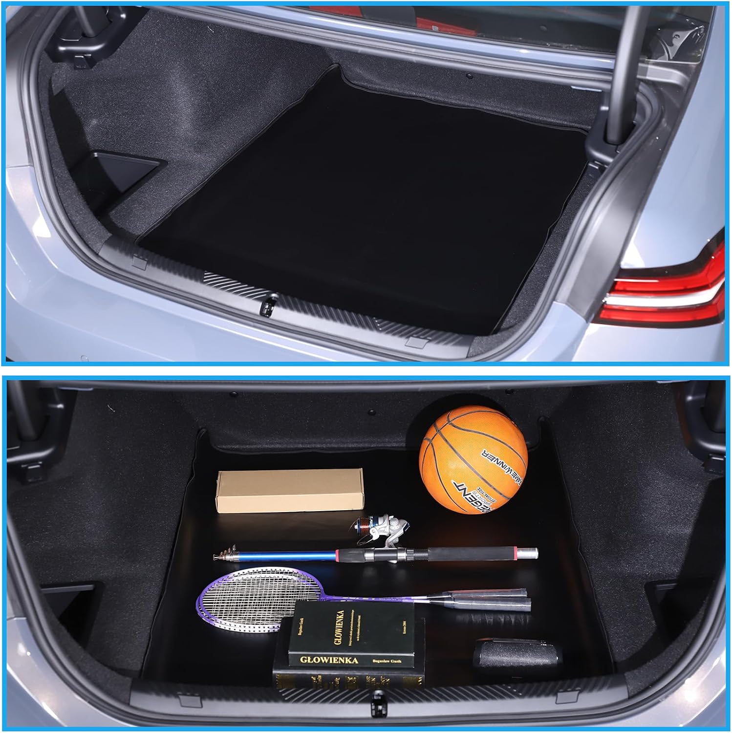 Trunk Cargo Mat Compatible with BMW 5 Series 2024 G60,Trunk Waterpoof Anti-Scratch Protection Pad,Trunk Tray 3D Floor Mat Fit All Weather Cargo Liner Interior Accessories (Black)