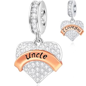 EMOSTAR Family Charms 925 Sterling Silver Mother Father Daughter Son Sister Brother Godmother Nana Grandma Husband Wife Aunt