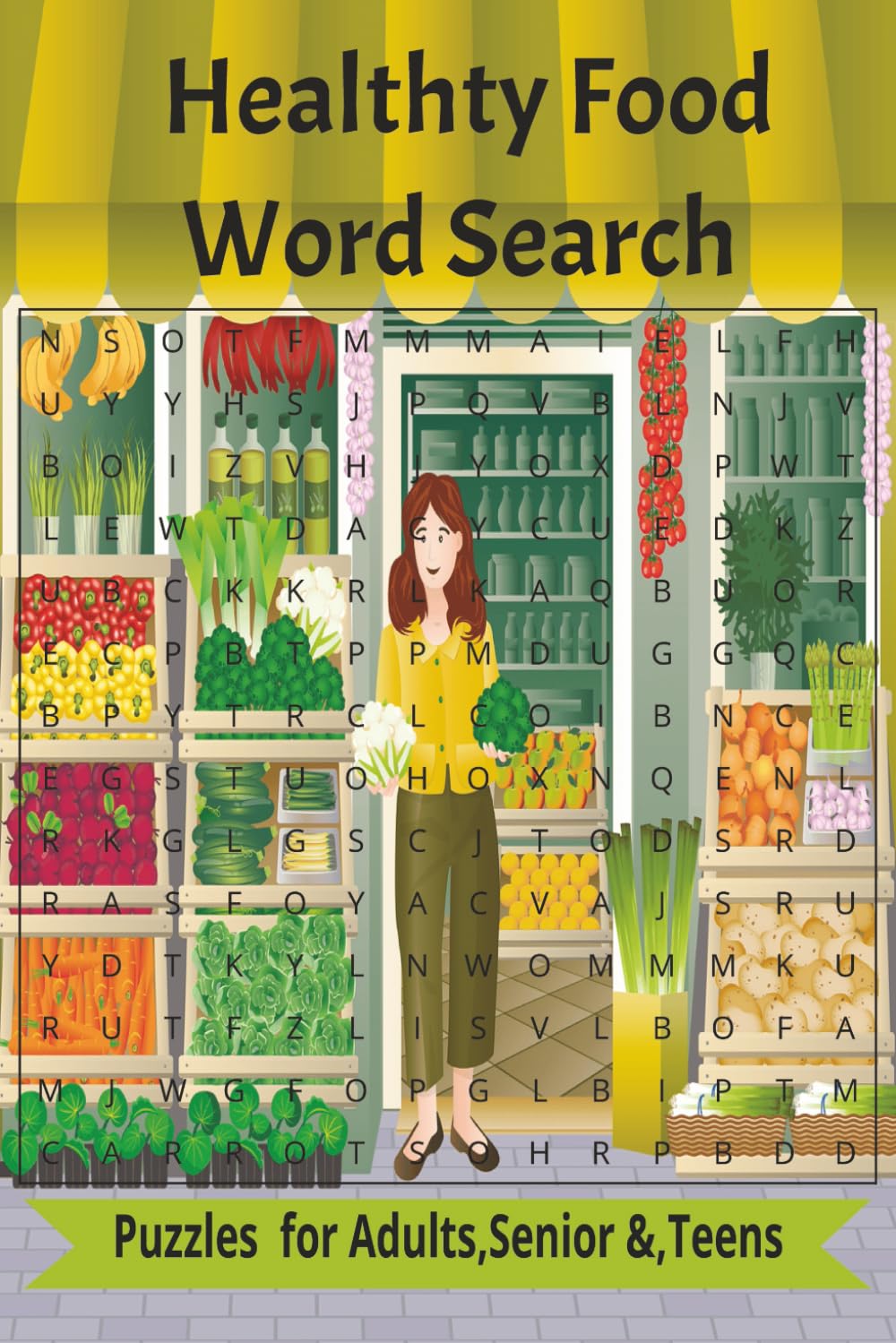 Healthy Food Word Search: Fun and Relaxing Puzzles Featuring Nutritious Foods for All Ages