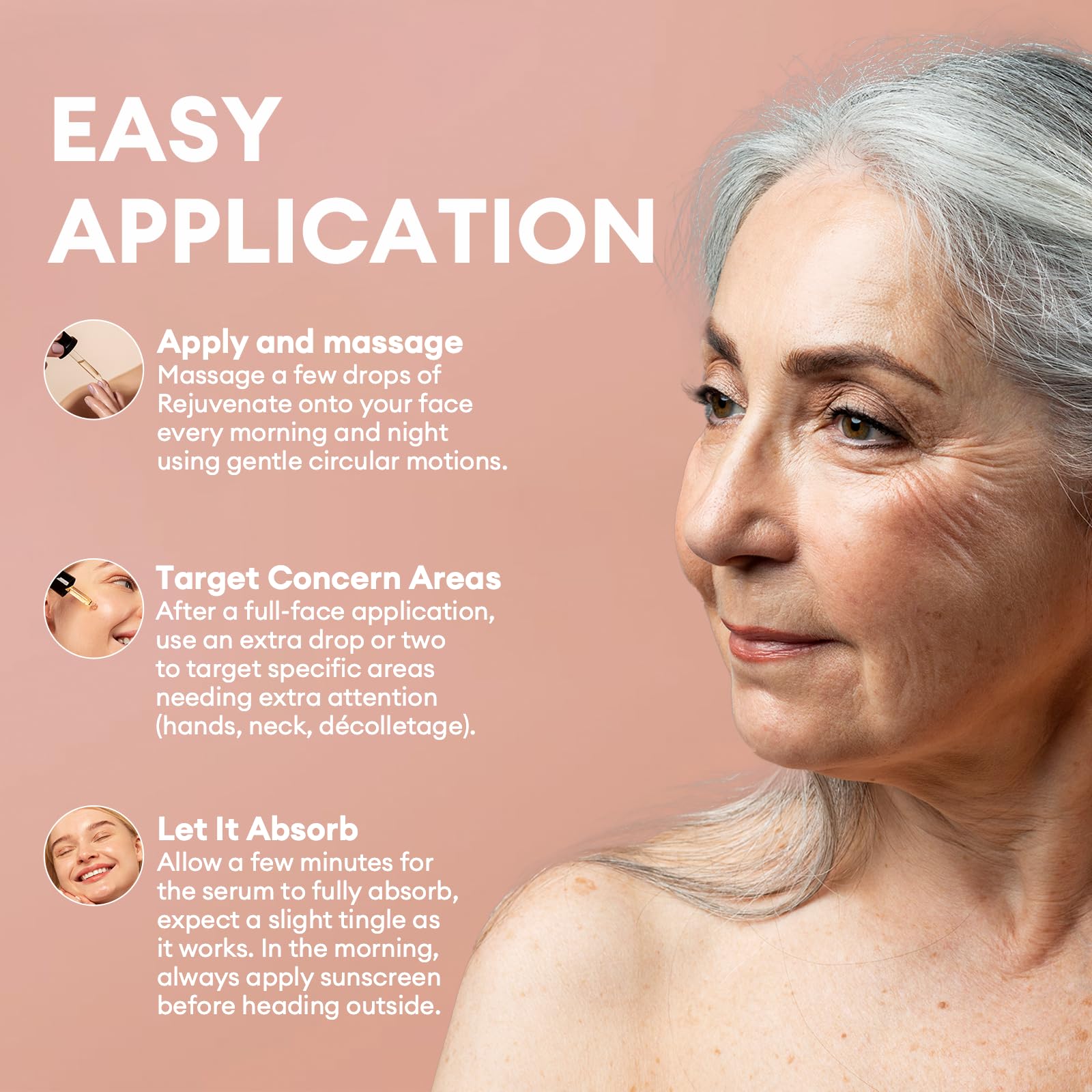 Logre una piel radiante: diseñado para reducir las arrugas, las líneas finas y las manchas oscuras en solo 2 semanas, este suero facial para mujeres te ayuda a alcanzar la piel