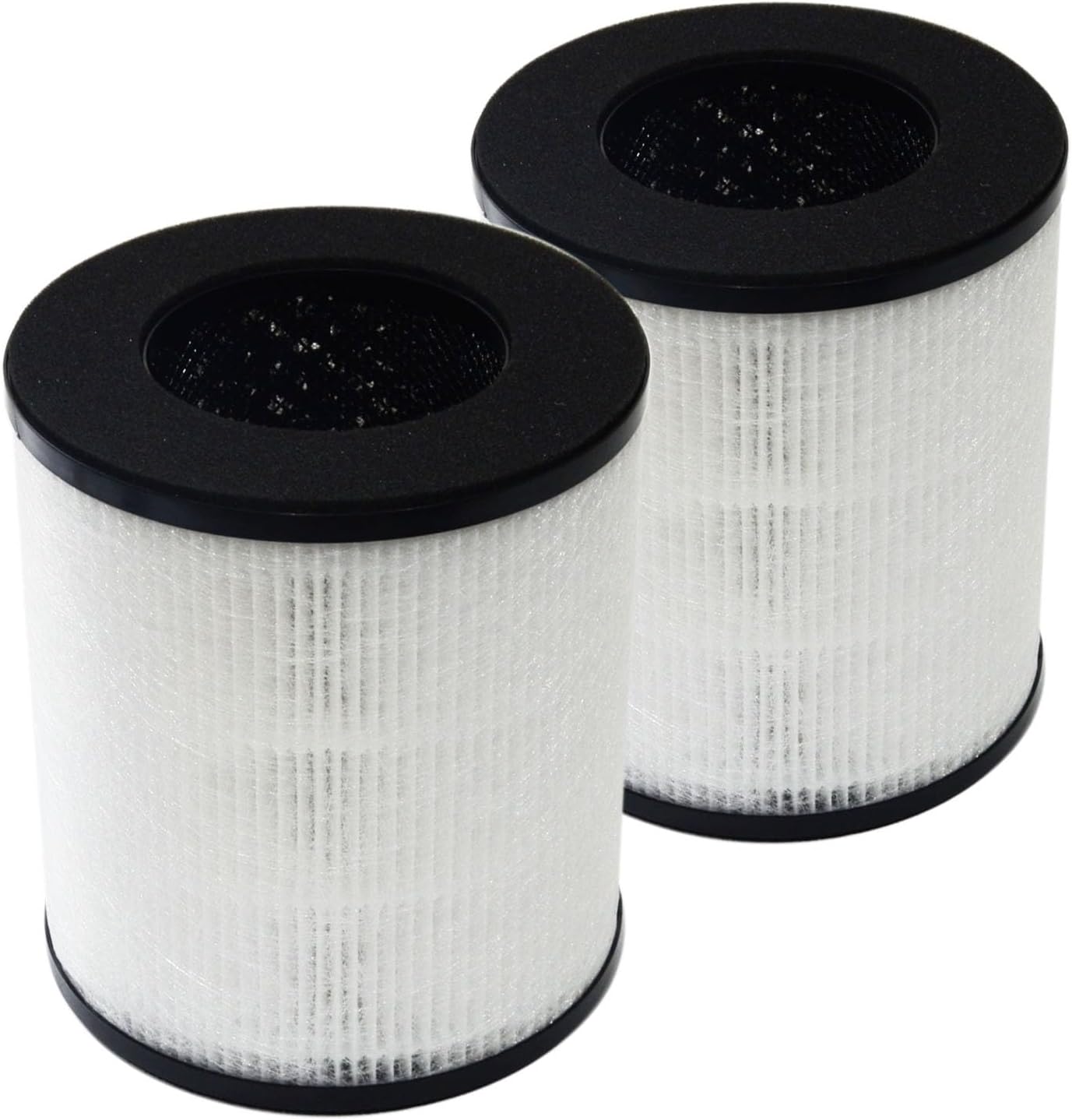 PUREBURG Replacement Filter Compatible with Tredy TD-1300, Tenergy Renair, Cool-Living CL-6070A, BEABA HEPA Air Purifer, H13 HEPA Activated Carbon 2-in-1 2-Pack
