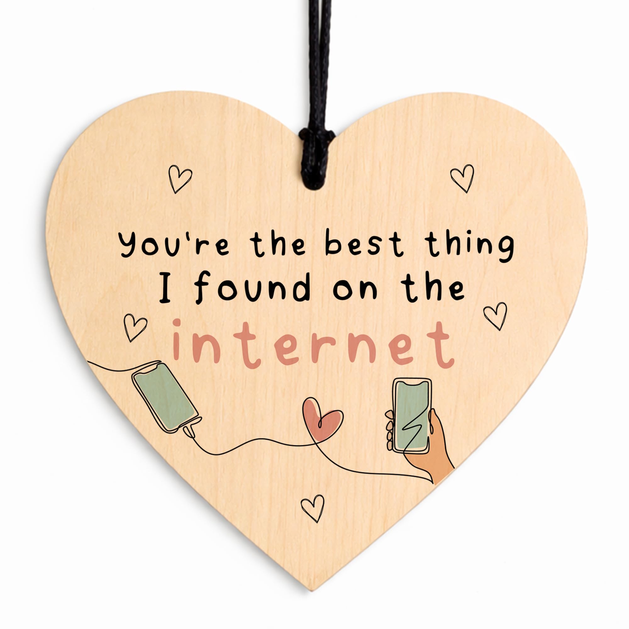 Red Ocean Funny Anniversary Valentines Gifts for Her Him, Best Thing I Found On The Internet, Gift For Boyfriend Girlfriend Husband Wife, Present Idea For Partner