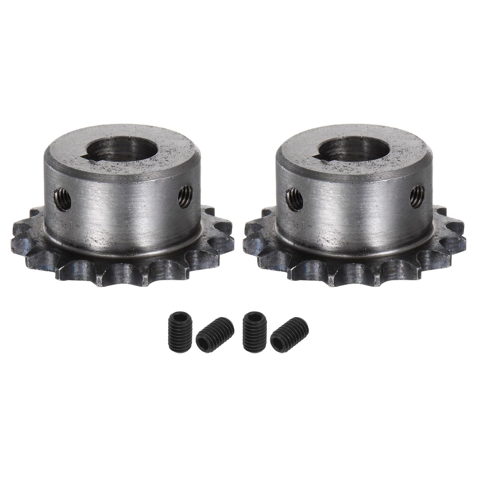 uxcell 2pcs ISO/DIN 06B-1 Roller Chain Sprocket B Type 16mm