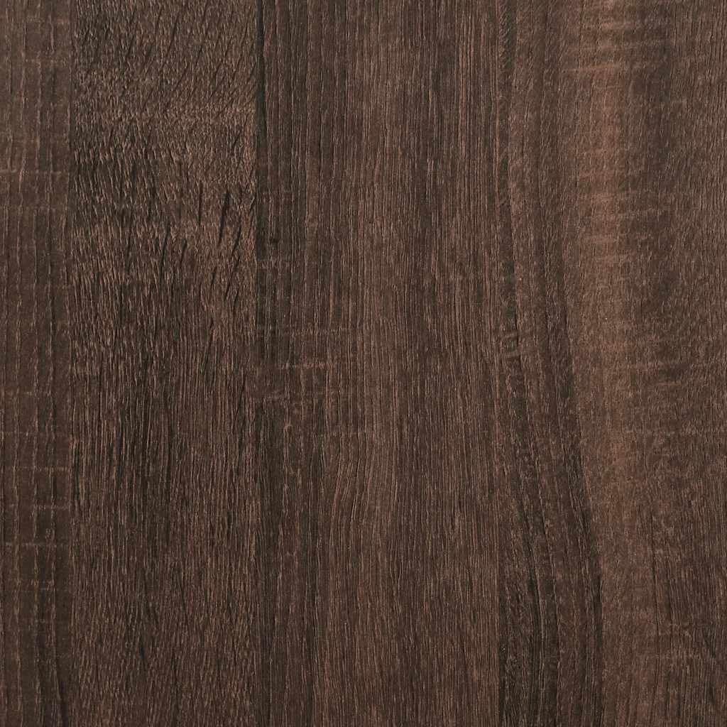 Katzentoilette Versteck in Eichen-Optik, Katzenhaus als Beistelltisch, diskreter Katzenklo Schrank aus Holzwerkstoff, 53x53x51 cm, platzsparendes Katzenmöbel für Katzenzubehör