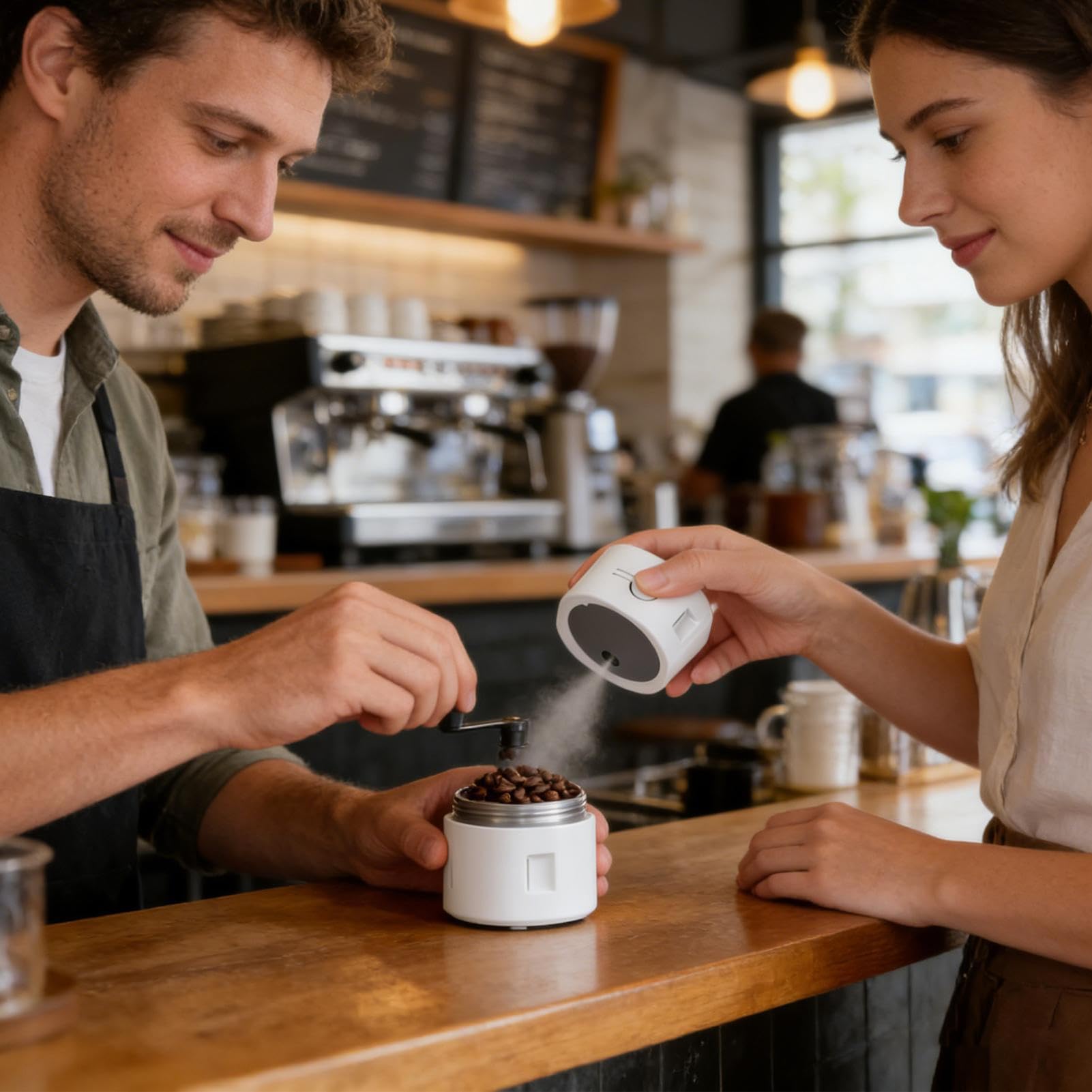 Kaffeebohnen-Zerstäuber,30ml Wiederaufladbarer Tragbarer Zerstäuber | Rdt Sprüher Zur Reduzierung Von Statischer Aufladung Bei Kaffeepulver,Für Unterwegs Camping Café Restaurant Büro Zuhause Anfänger