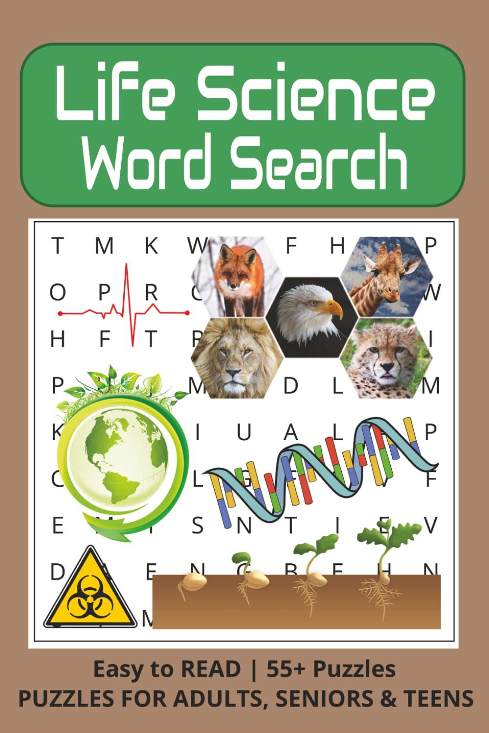Life Science Word Search: Fun and Educational Puzzles Exploring Biology, Ecology, and Genetics