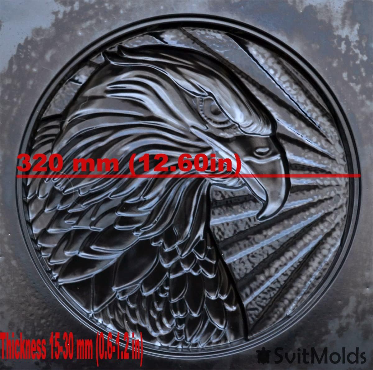 SvitMolds Concrete Molds DIY Eagle Stone Outdoor Garden Sculpture Bald Eagles National Symbol on National American Eagle S70