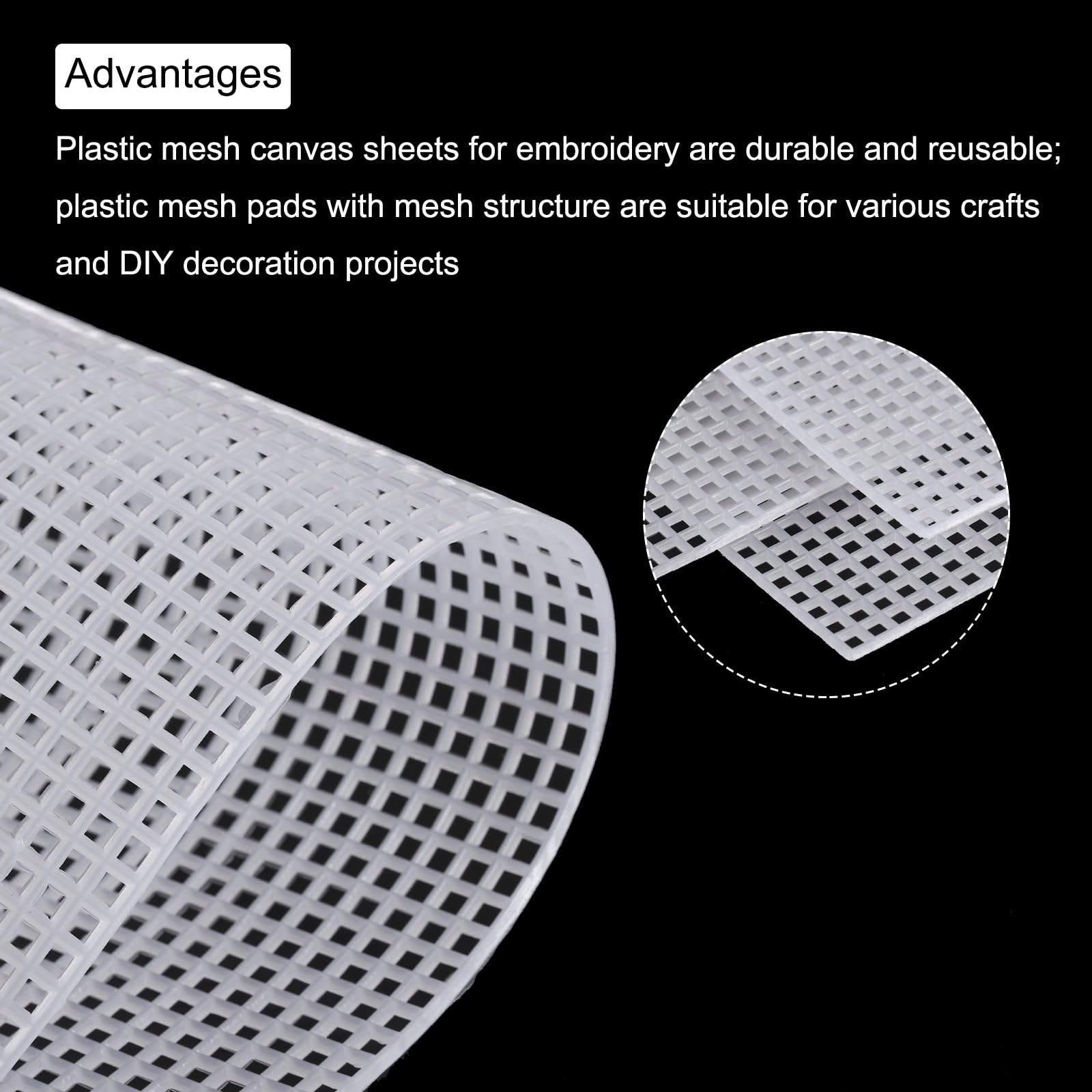 sourcing map 8 fogli di tela a rete in plastica, 34 x 35 cm, per la