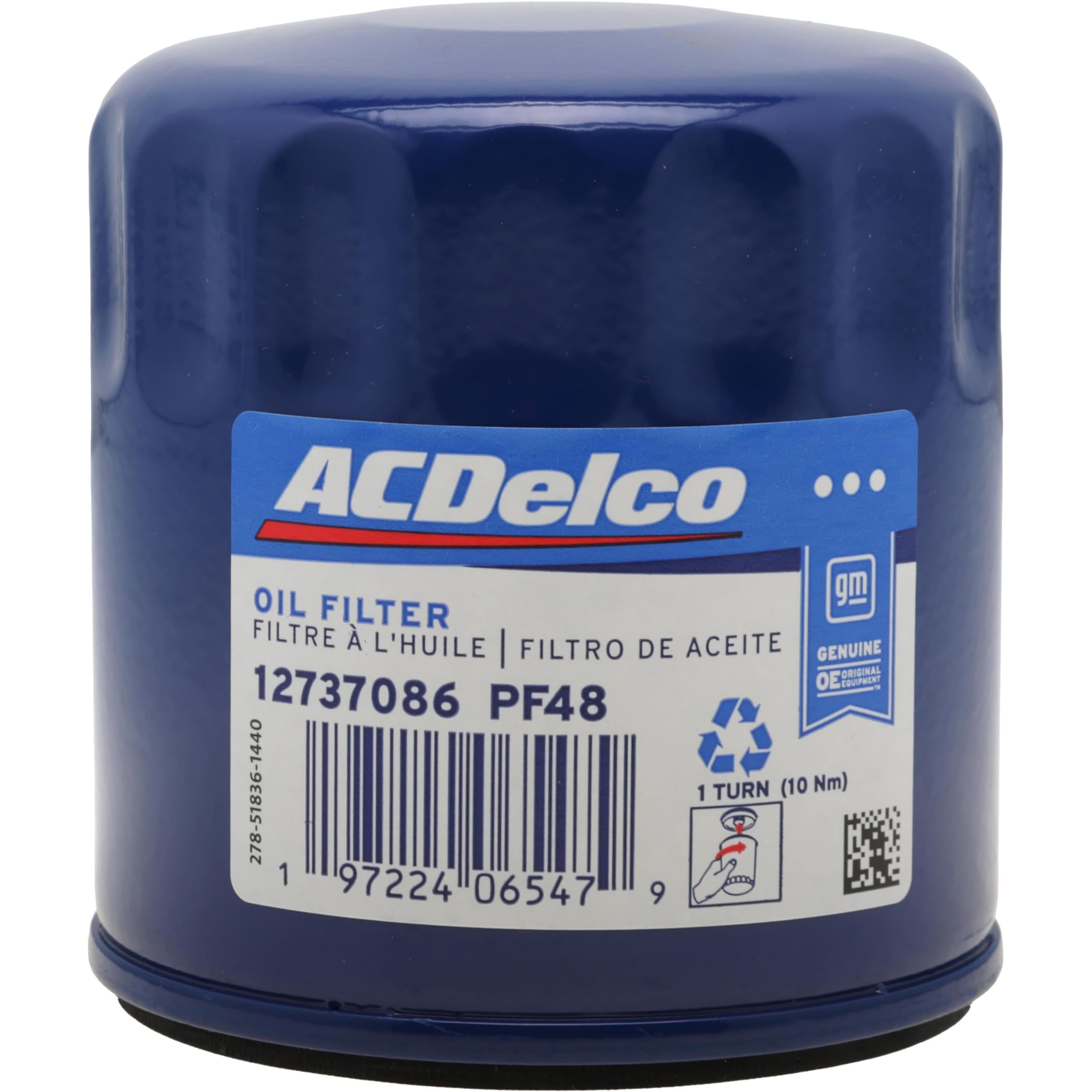 ACDelco GM Original Equipment PF48 (12737086) Oil Filter