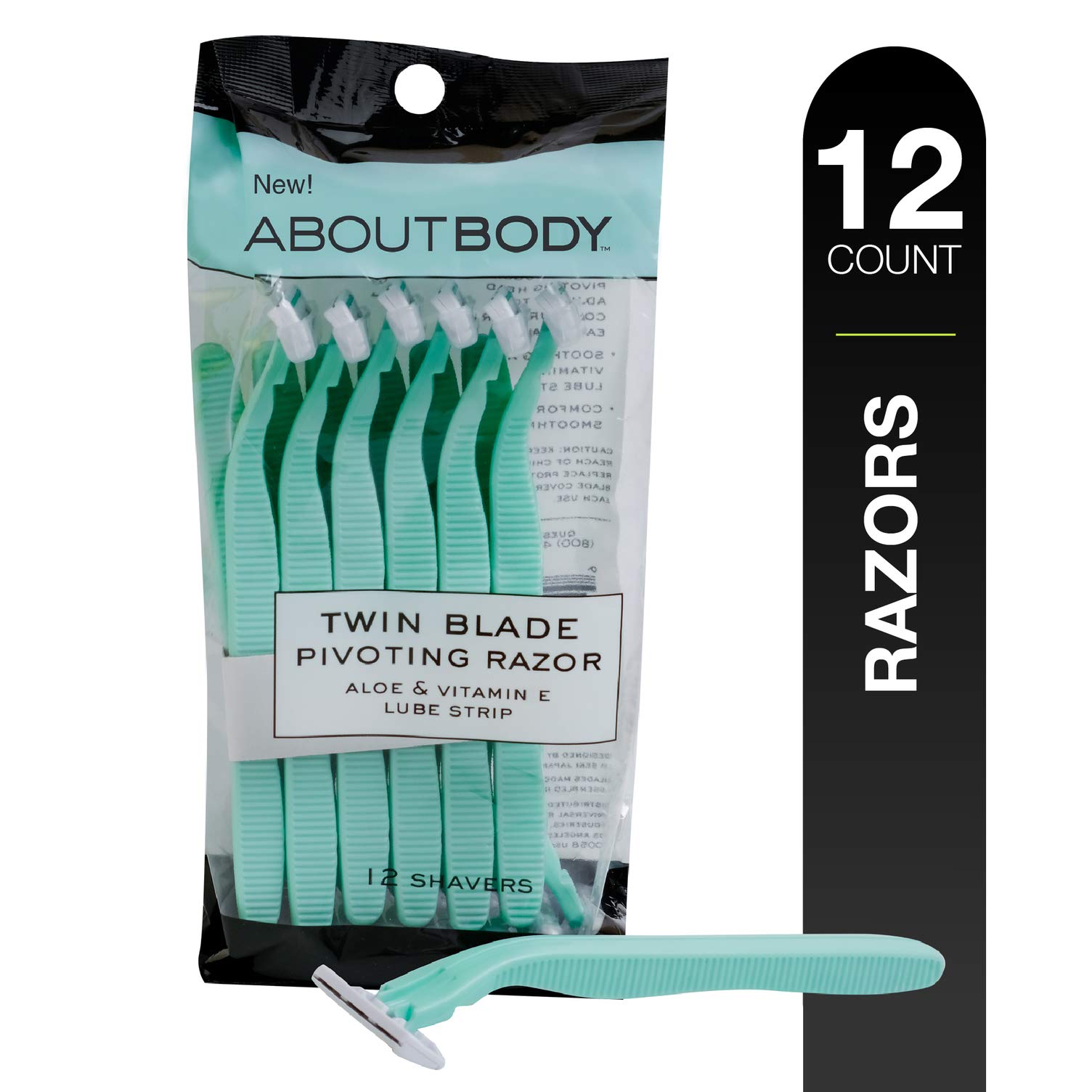 Buy Kai About Face Body Twin Blade Pivoting Disposable Razors; 12