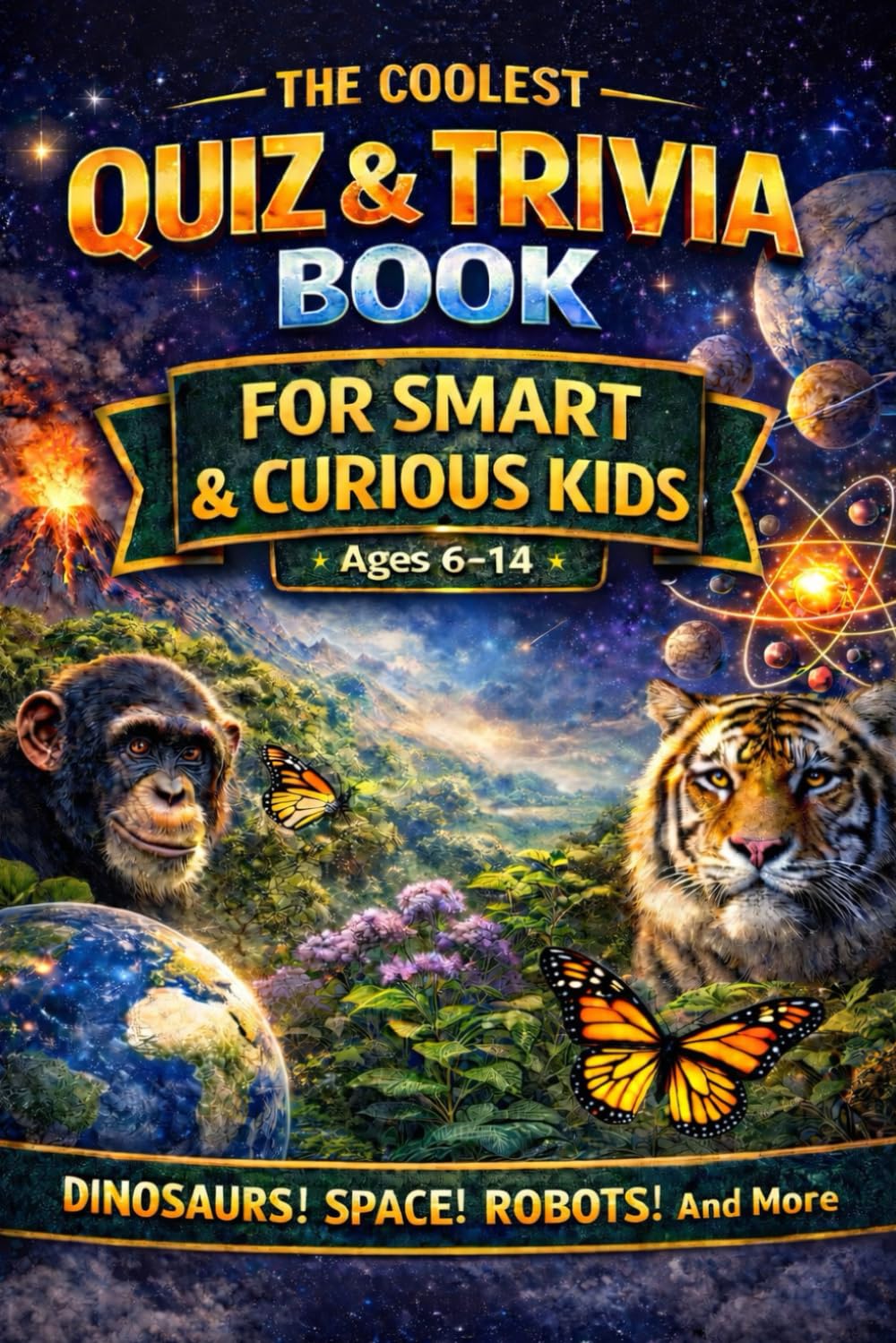 THE COOLEST TRIVIA QUIZ BOOK FOR SMART & CURIOUS KIDS: Test your knowledge of dinosaurs, space, animals, robots, science and much more!