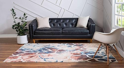 Miniatura 8 de Unique Loom Mystic Collection - Alfombra Fitz Roy (cuadrada de 10 pies, color rojo ladrillomarrón)