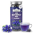 The Vriksha Co. Pure Blue Butterfly Pea Flower Tea 60+ Cups | Loose Herbal Tea, Caffeine Free | Clitoria Ternatea Dried Flowers | Hot & Cold Brew, Natural Colour Changing | No Additives, No Allergens (Pack 1) gallery image