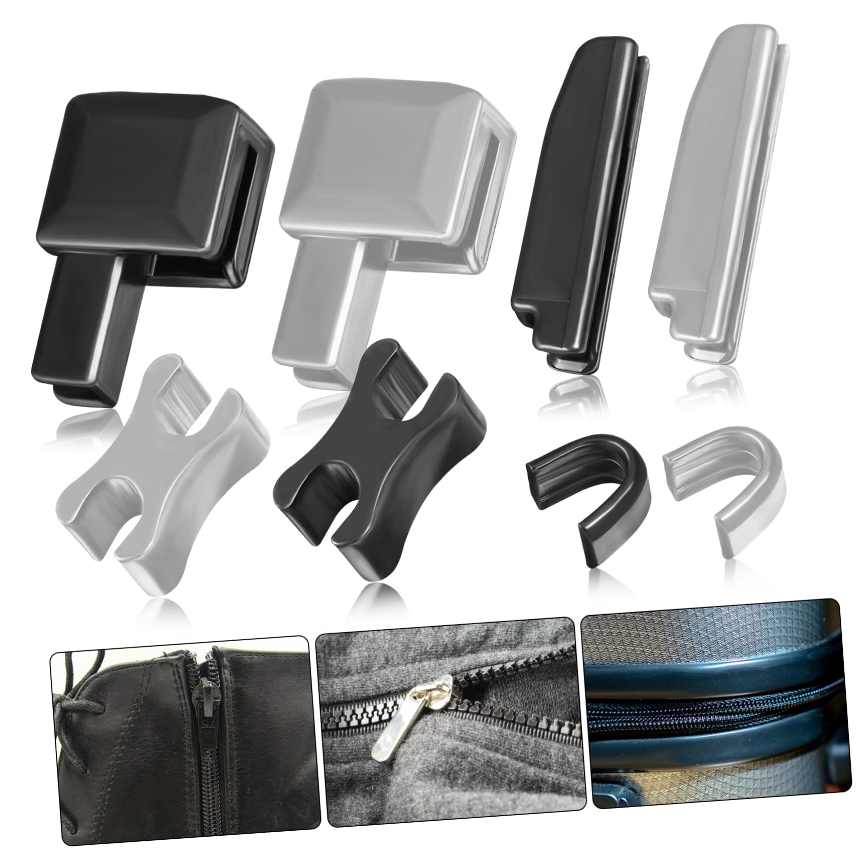 Tofficu 5piezas Kit De Reparación De Cremalleras De Metal Herramientas De Reemplazo Para Ropa Chaquetas Jeans y Mochilas Solución Rápida y Efectiva Para Cremalleras Dañadas