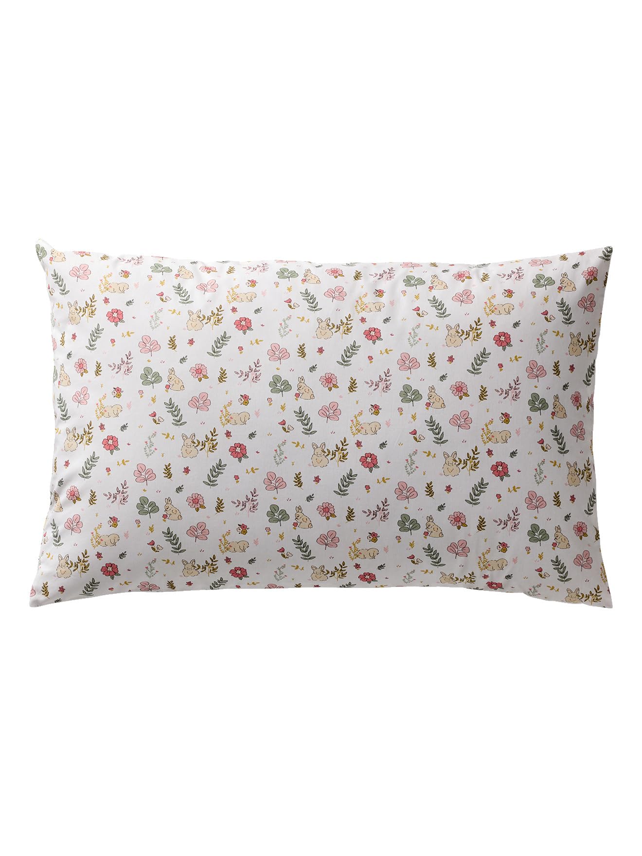 VERTBAUDET Parure bébé Housse de Couette + taie d'oreiller Lapin ENCHANTÉ Vieux Rose 100X140