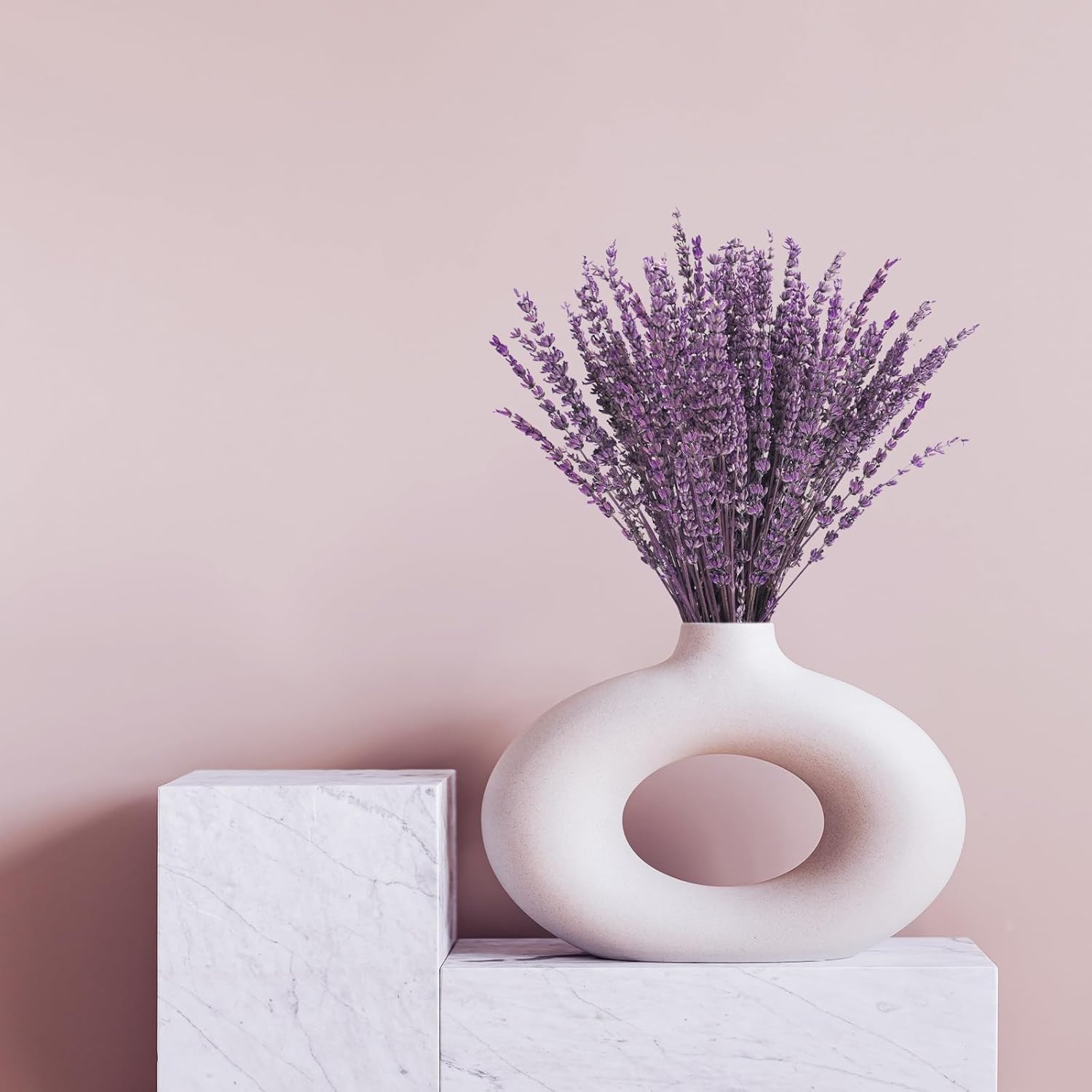 Uieke 12Pack Dried Lavender Flowers Bundles, 16" Dried Purple Preserved Lavender Stems Bouquet for Shower Weeding Home Fragrance Vase Crafts Decor, 600g(21.06oz)