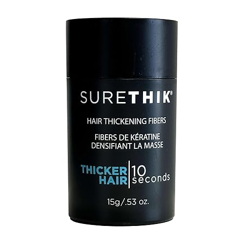 Miniatura 22 de SureThik Fibras engrosadoras del cabello (1.06 oz, gris) - Maximizador de volumen ligero y fibras capilares de construcción para adelgazar el cabello