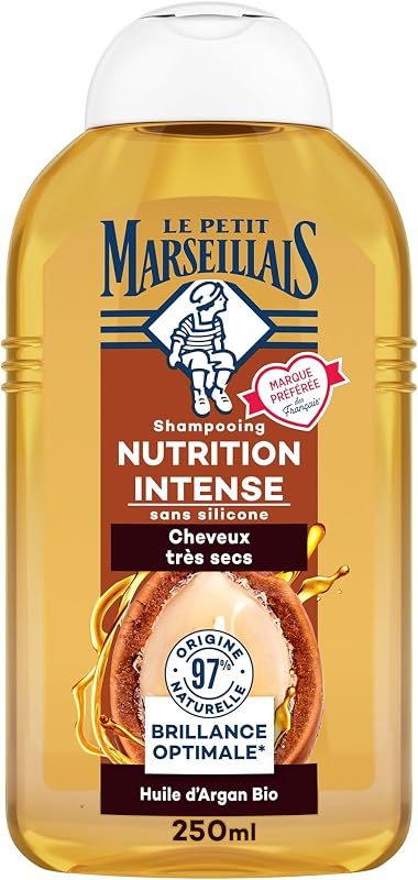 Transformez vos cheveux très secs avec le Shampoing Nutrition Intense Le Petit Marseillais. Enrichi en Huile d'Argan Bio