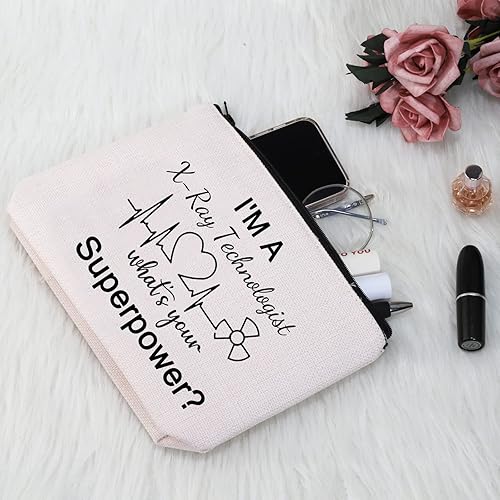 Miniatura 4 de Bolsa de maquillaje de tecnología radiológica de radiología con tecnología de rayos X I'm a X-Ray Technologist What's Your Superpower Cosmetic Bag