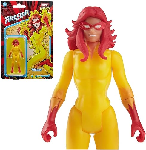 Miniatura 2 de Marvel Legends Series 3.75 pulgadas Retro 375 Collection Firestar Figura de acción coleccionable, juguetes para niños a partir de 4 años