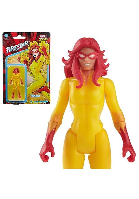 Foto 2 de 3 de Marvel Hasbro Legends Series - Figura de Firestar de 9.5 cm - Colección Retro 375