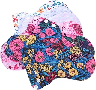 Hemoton Soft Mama Panty Liner 6pcs napkin Washable Pad Menstrual Pad Durable Women Accessories Creative Pad reusable period pad Light Incontinence Pads