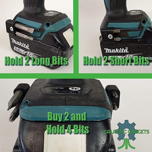 Miniatura 4 de Soporte magnético para brocas MAKITA 18V y Ryobi 18V, controladores, impactos (negro)