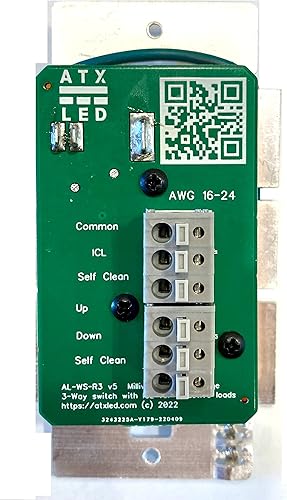 Miniatura 2 de AL-WS-R3 Interruptor basculante de encendidoapagado estilo decorador, blanco, bajo voltaje (12 V, 24 V, 48 V, milivoltios) CC o CA, 2 amperios, baja