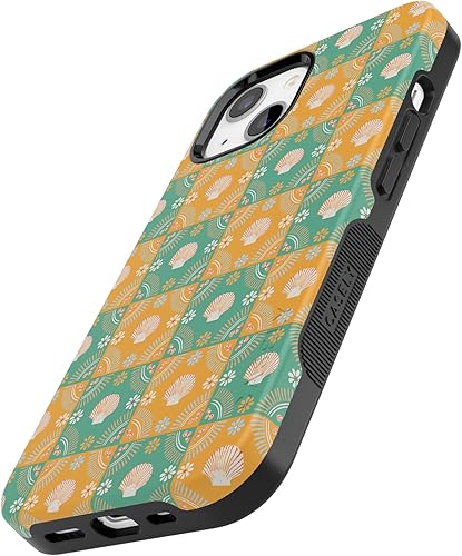 Vista 825 de Casely Funda para iPhone 13 Compatible con MagSafe Color Splash de medianoche Funda retro abstracta Color de medianoche Splash Abstracto