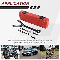 Vista 6 de DASBET Juego de llaves de cilindro variable, 15 piezas, pasador ajustable con pasadores variables, kit de llaves de embrague de ventilador