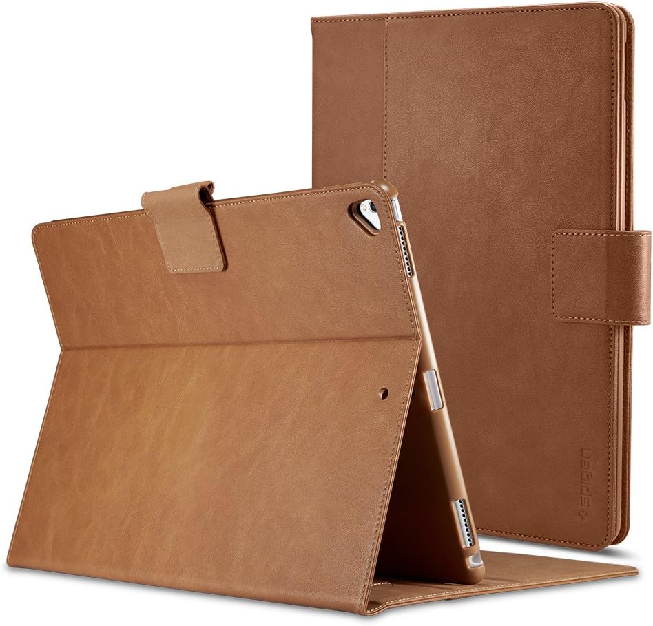 Spigen Stand Folio Designed for iPad Pro 12.9 Case (2017/2015) - Brown