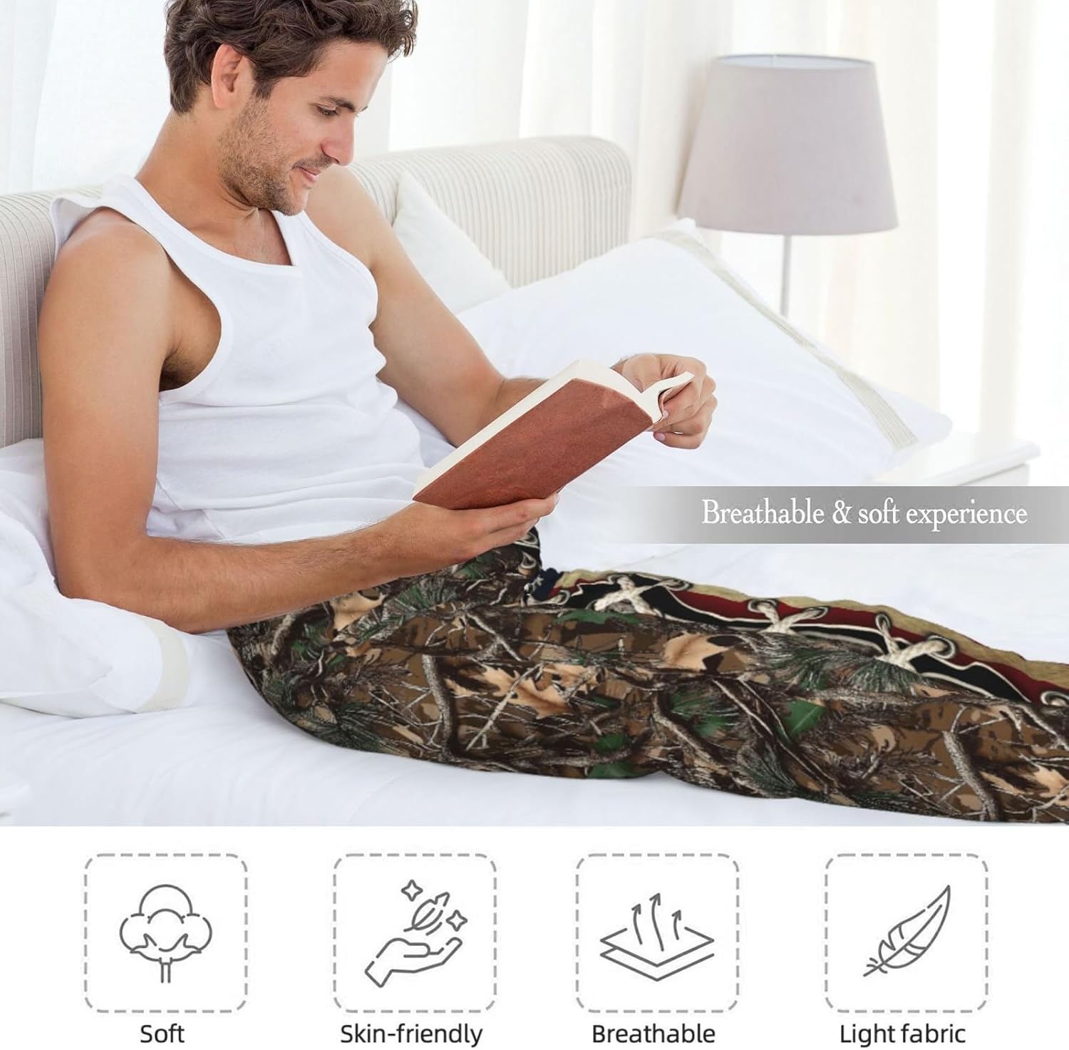 Men Pajama Pants Funny Mens Pajama Bottoms Ultra Comfy Sleep Pants For Men With Pockets Drawstring - Image 6